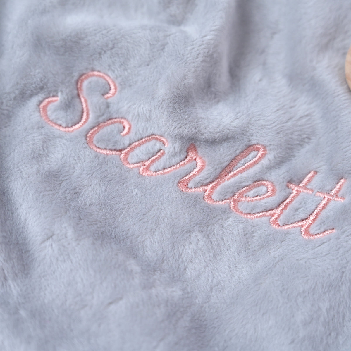 Personalised Baby Elephant Grey Comforter
