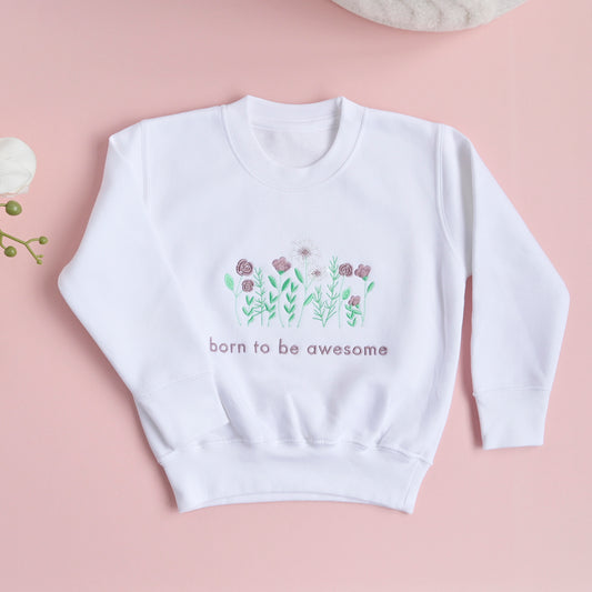 "Born to be Awesome" Kids Sweatshirt
