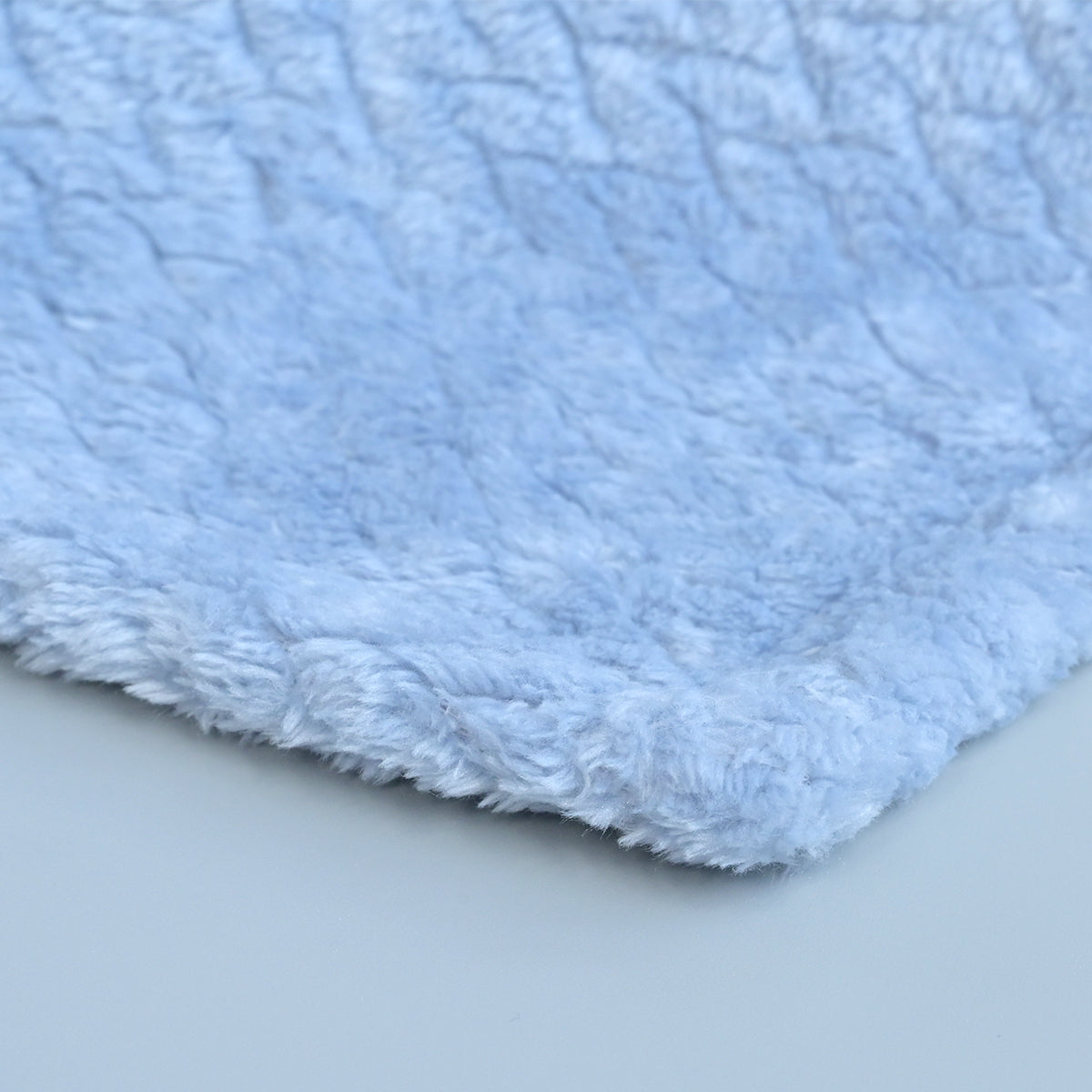 Personalised Blue Fleece Baby Blanket