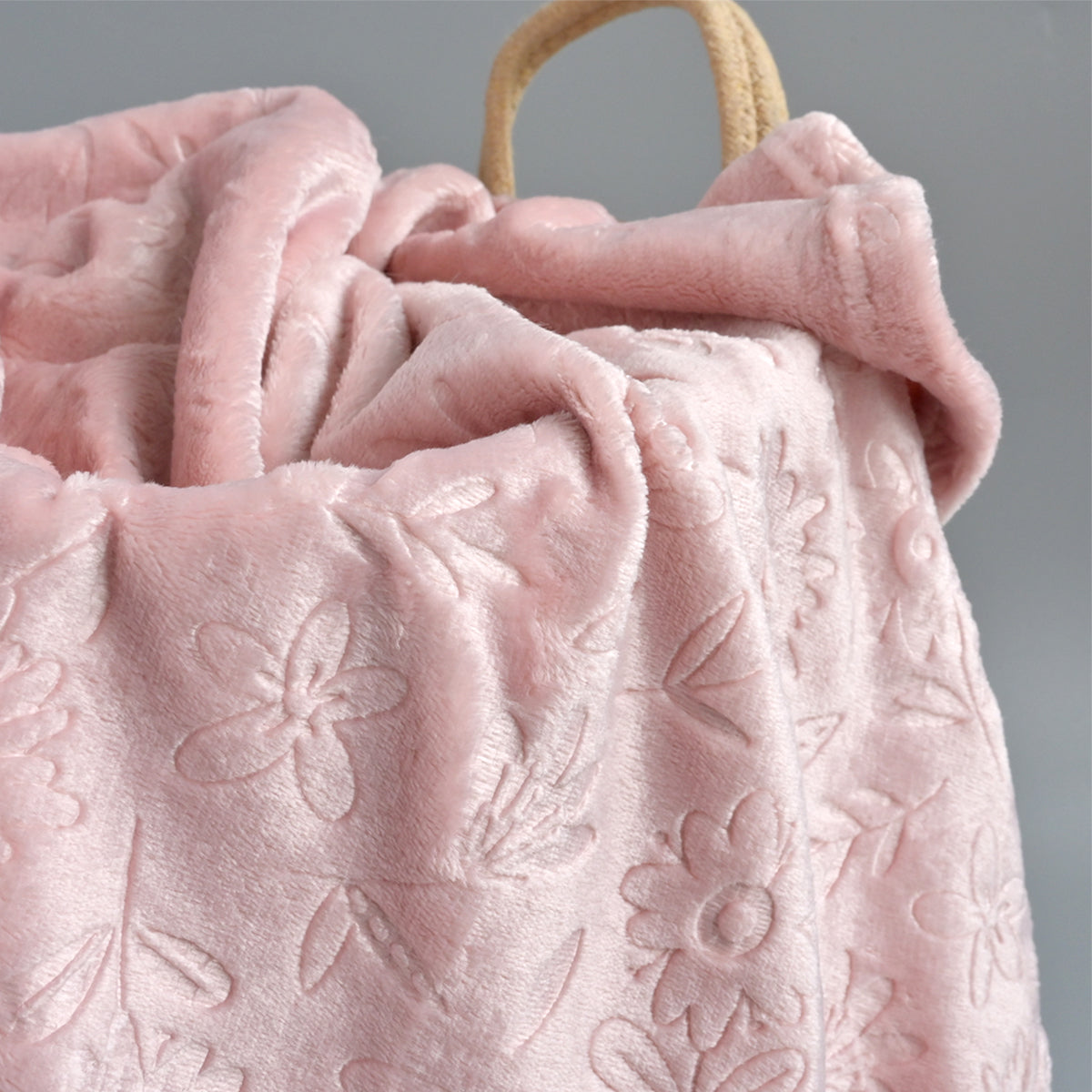 Personalised Dusty Pink Fleece Baby Blanket