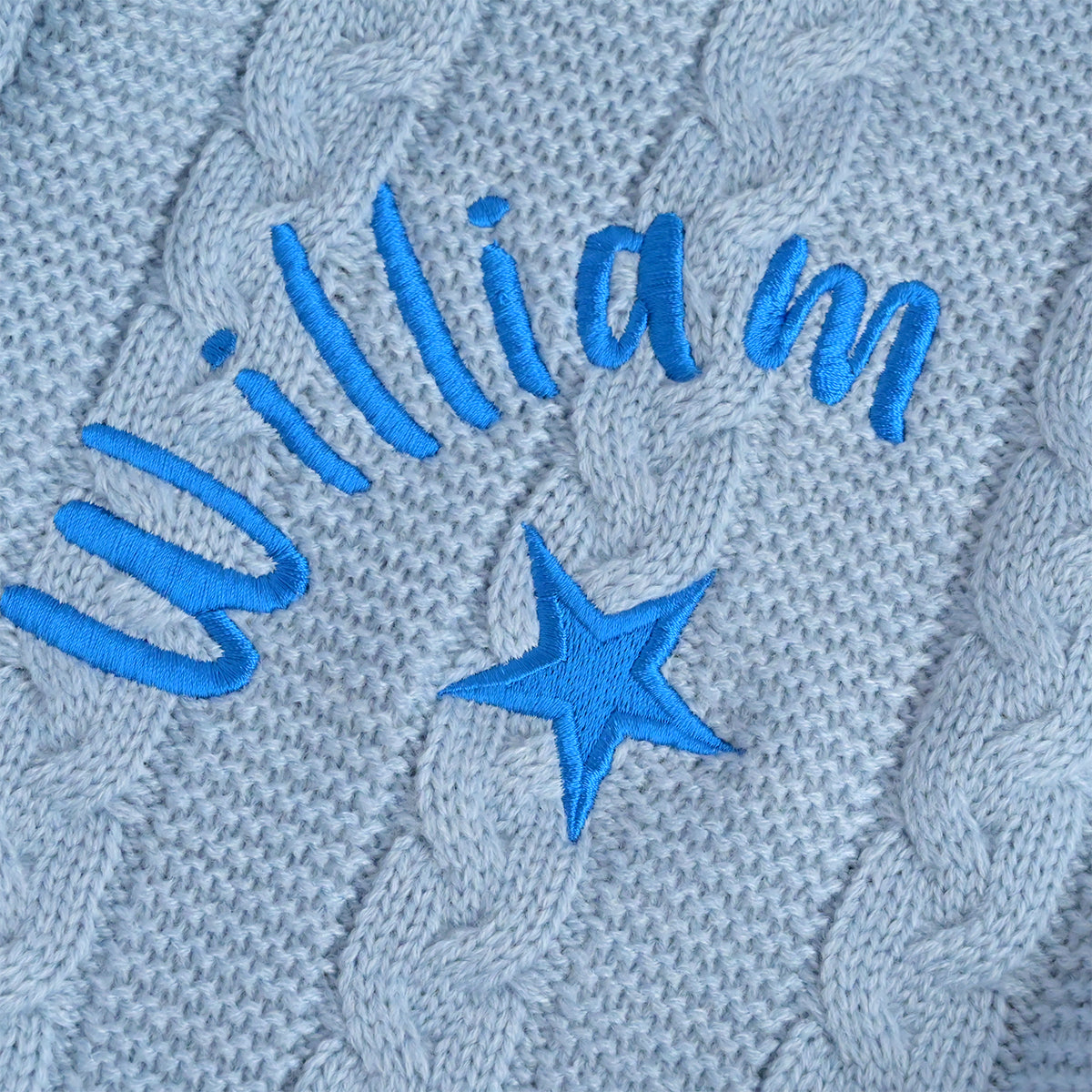 embroidered baby blanket for boys