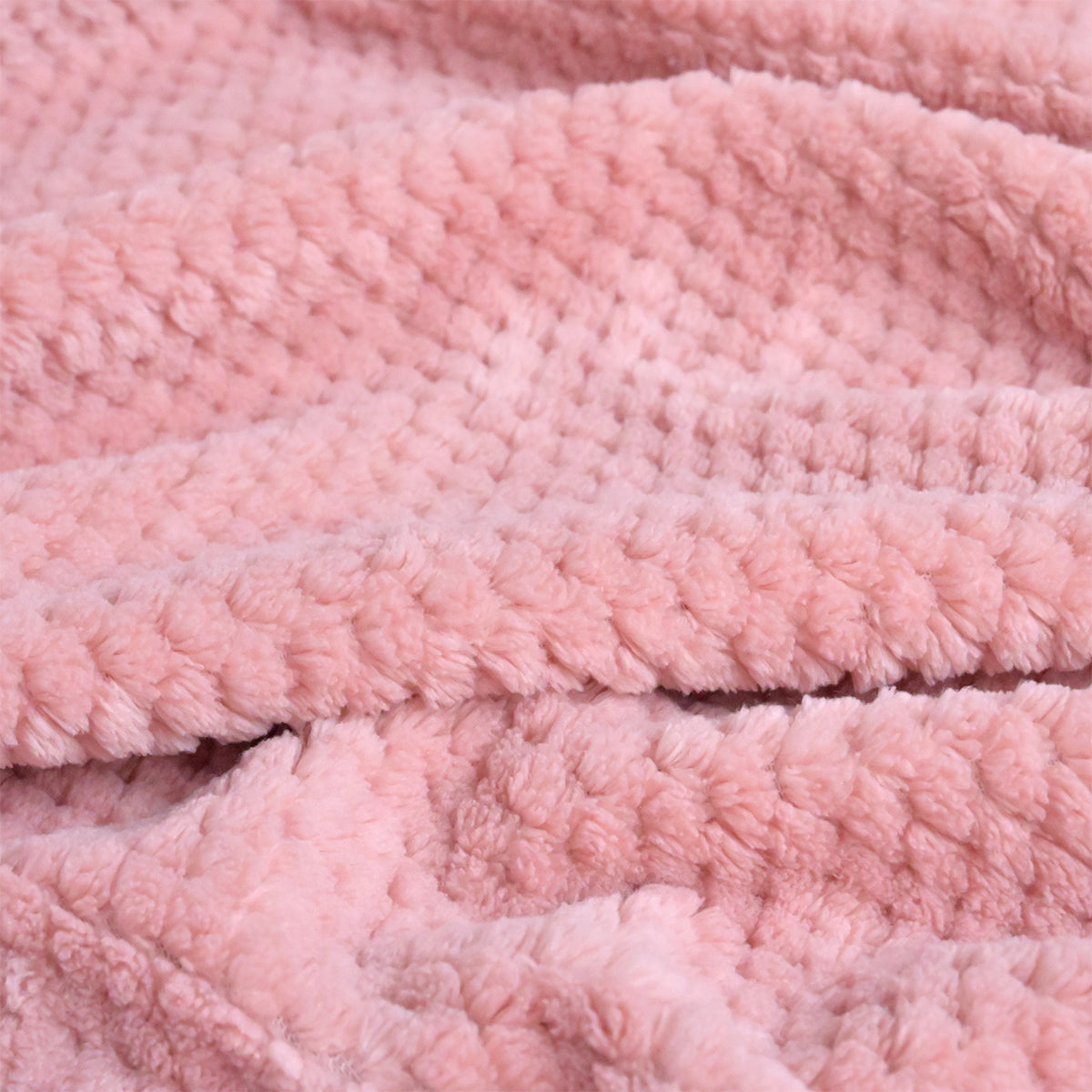 Personalised Dusty Rose Textured Fleece Blanket