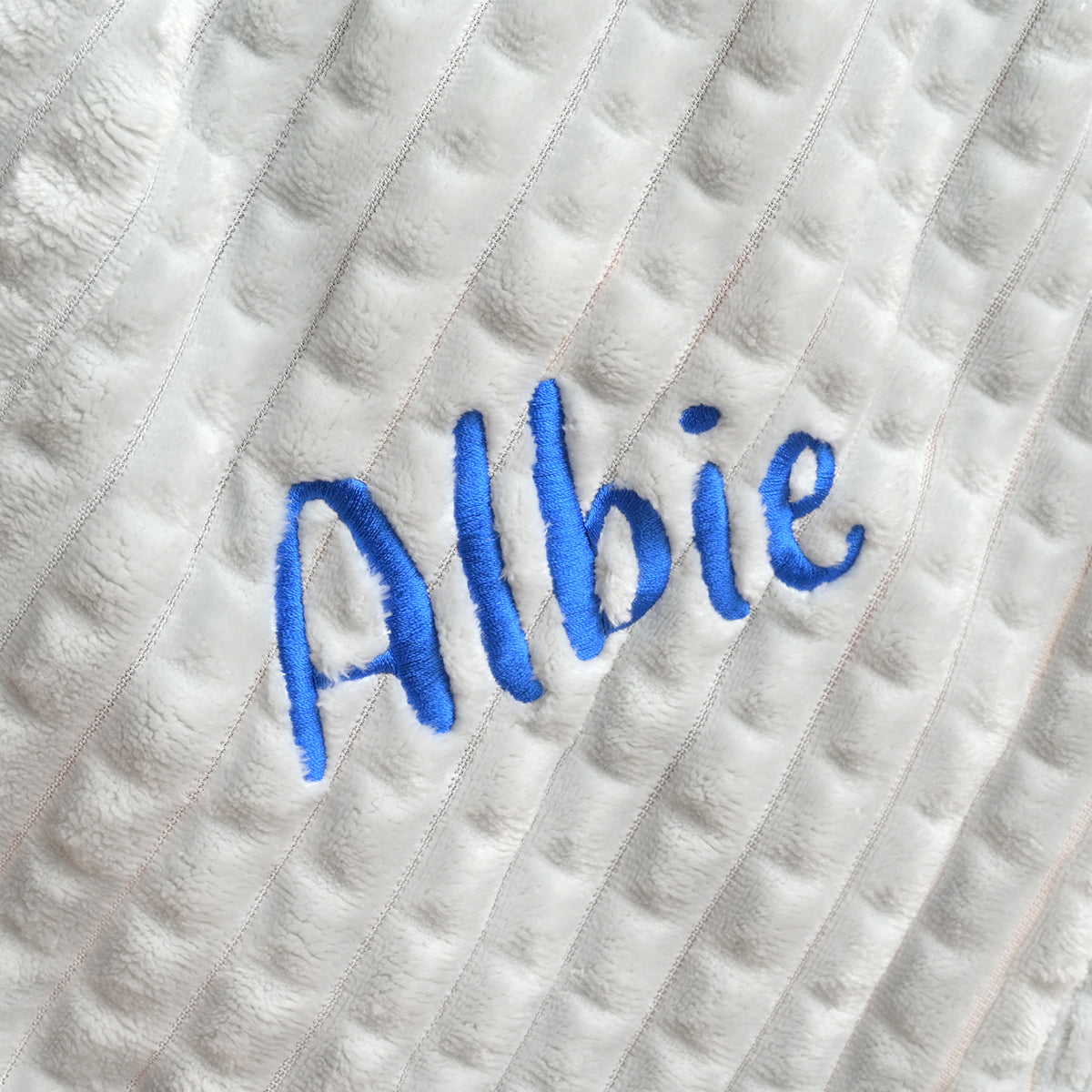 personalised baby blanket with embroidered name