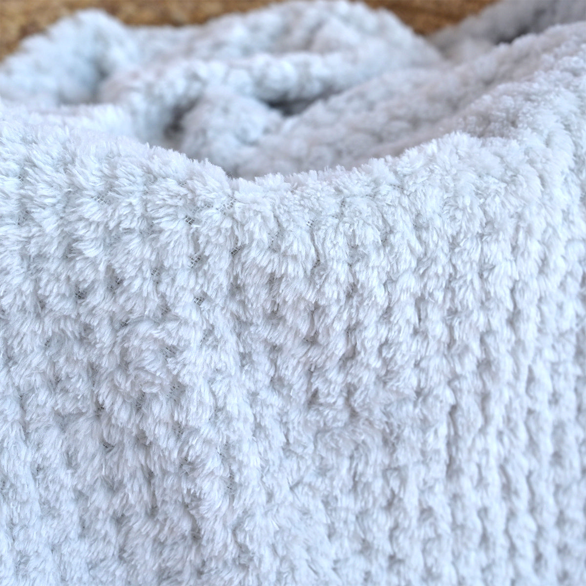 grey honeycomb blanket