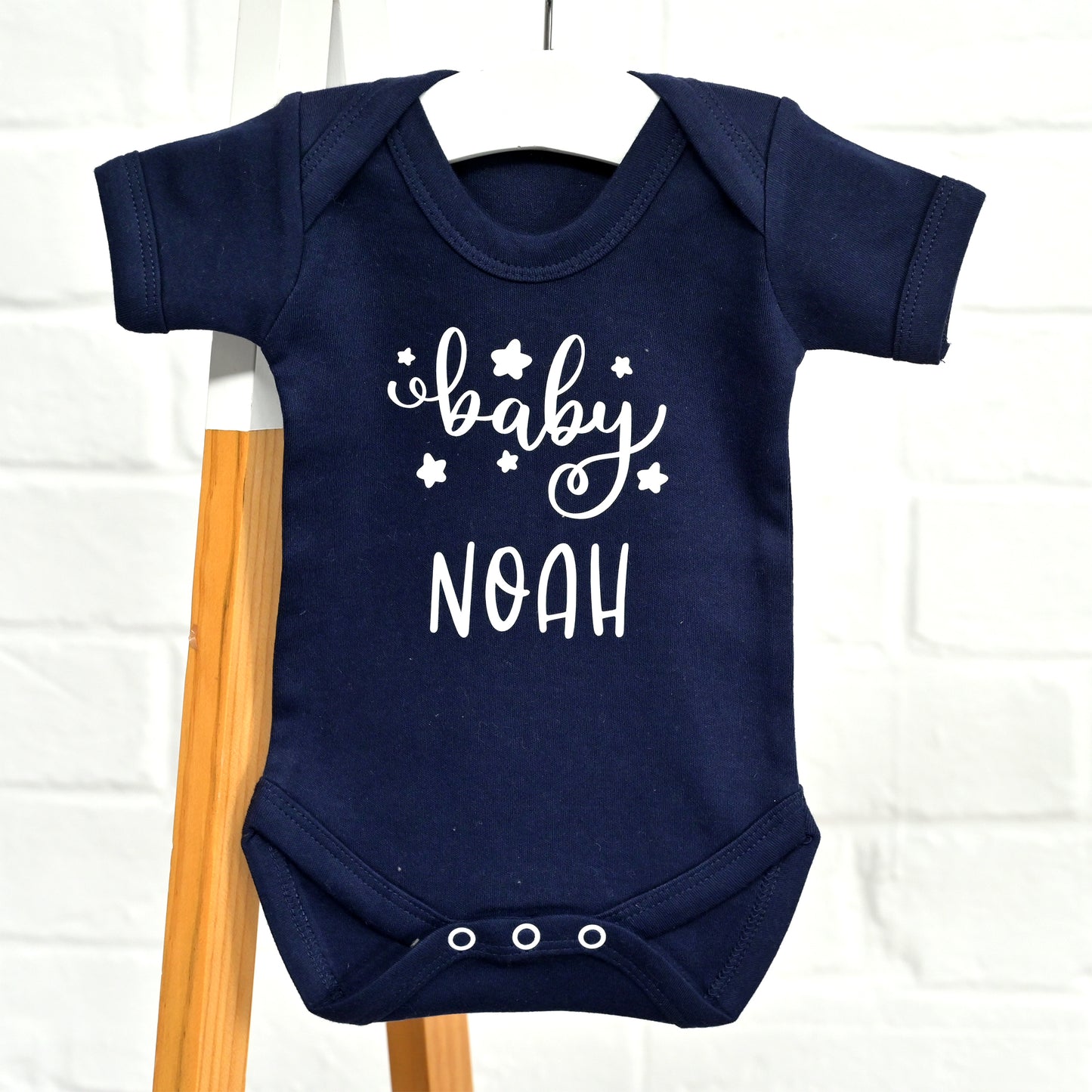 Personalised "Baby" Navy Bodysuit