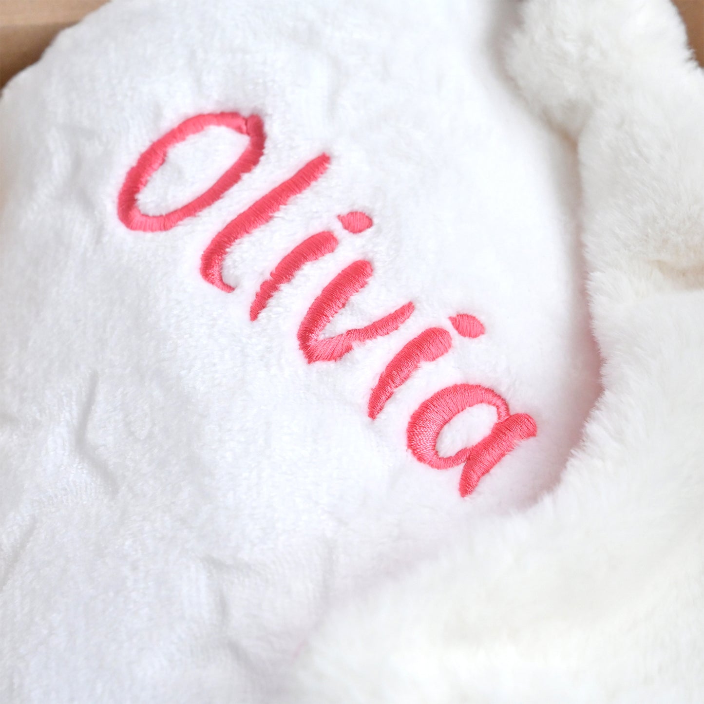 unicorn baby comforter with a name