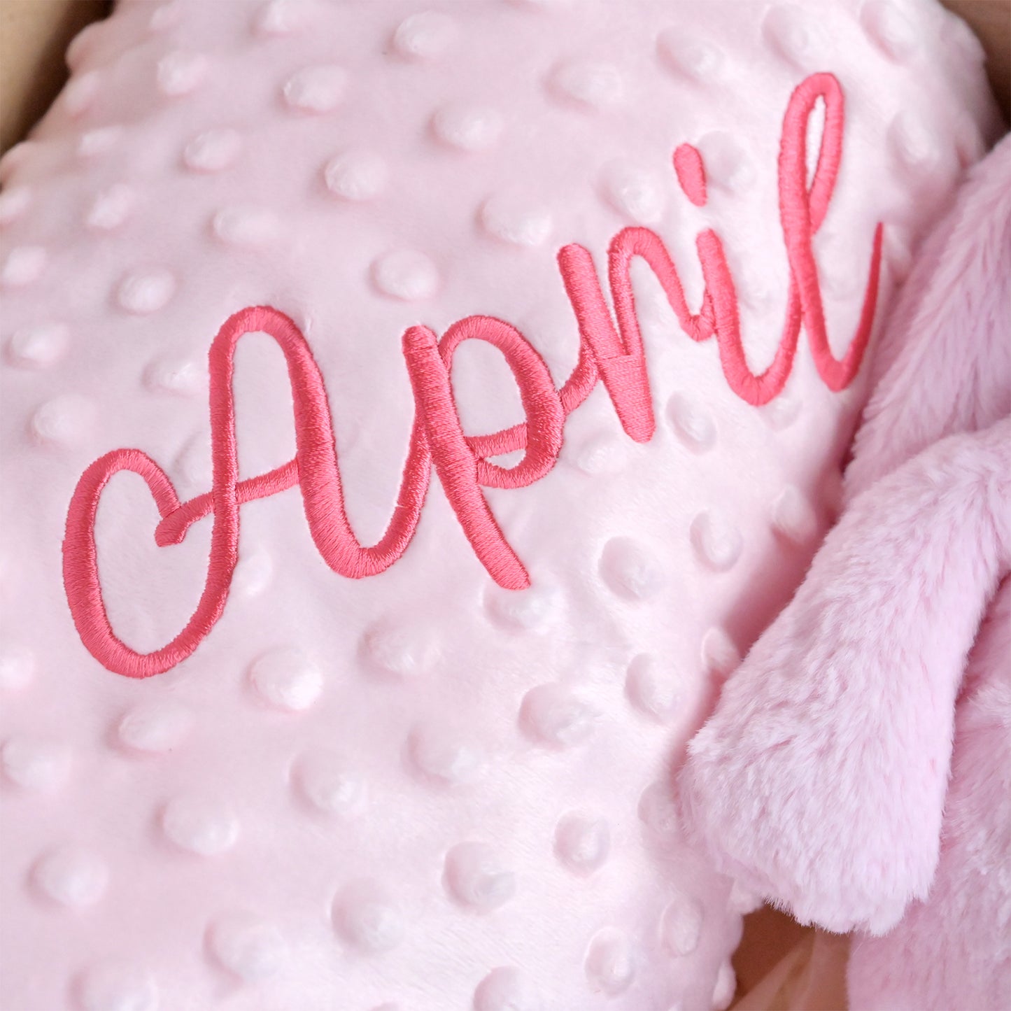 bubble blanket with name for baby