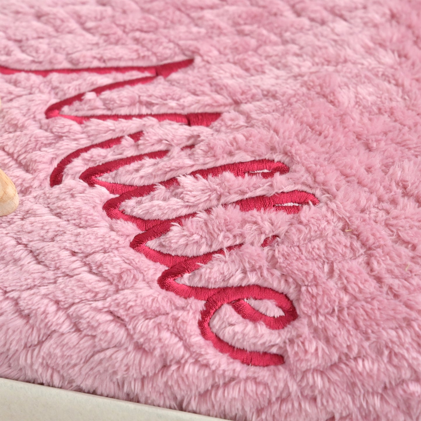 embroidered baby blanket with a name