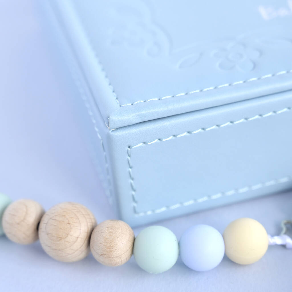 Personalised Blue Rocking Horse Keepsake Box