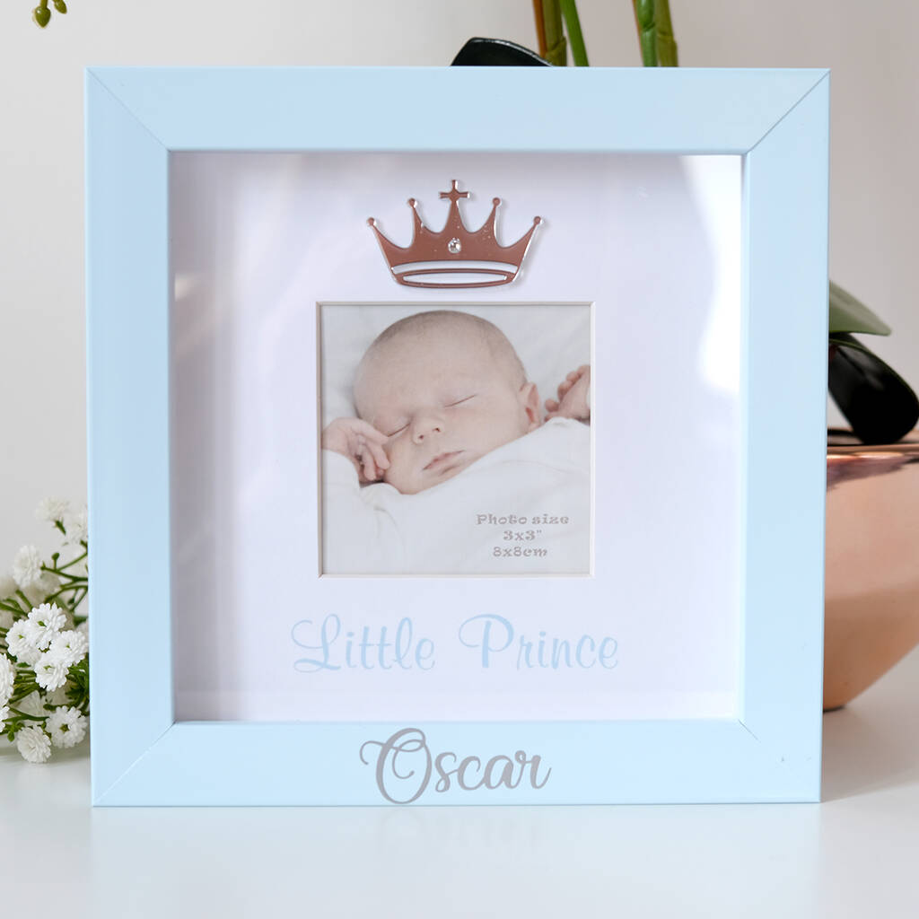 Personalised Blue Boy Photo Frame