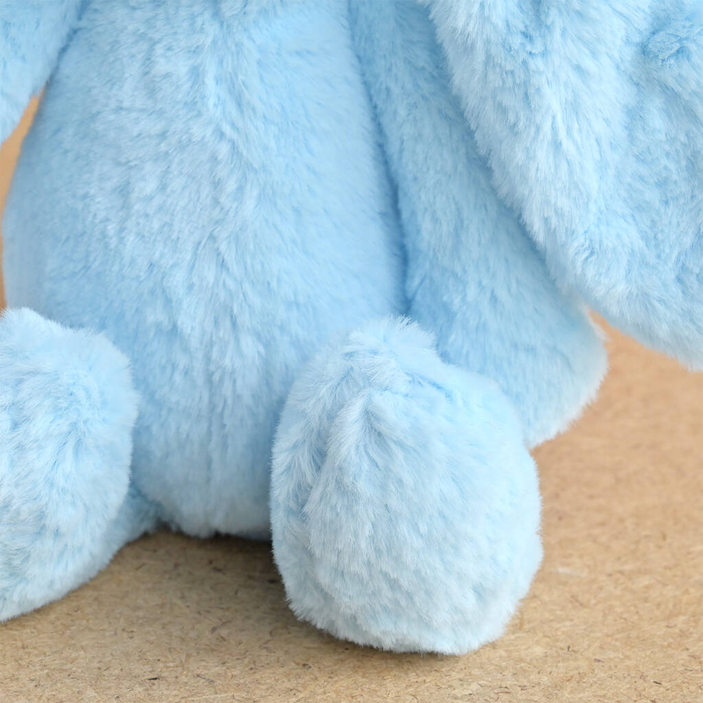 Personalised Blue Bunny Soft Toy