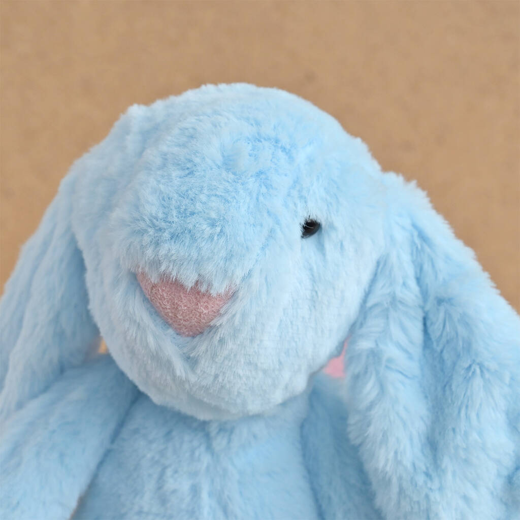 Personalised Blue Bunny Soft Toy