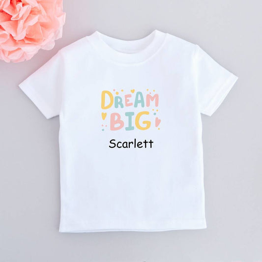 Personalised Dream Big Kids T-Shirt