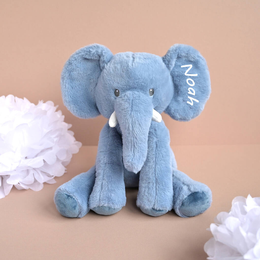personalised soft elephant toy for kids