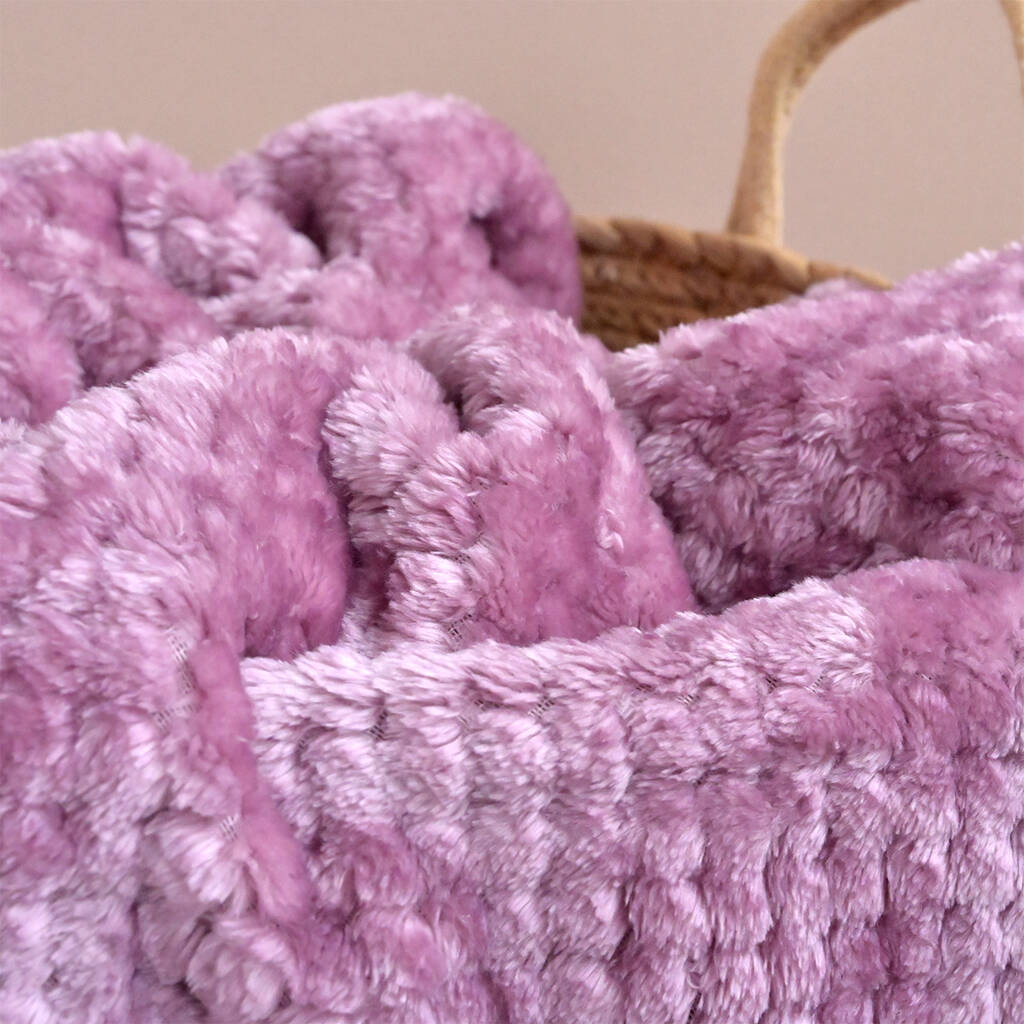 Personalised Maroon Moon And Star Fleece Blanket