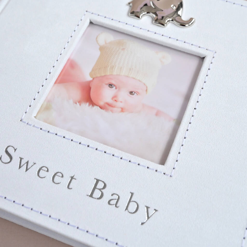 Personalised Baby Photo Frame With Elephant