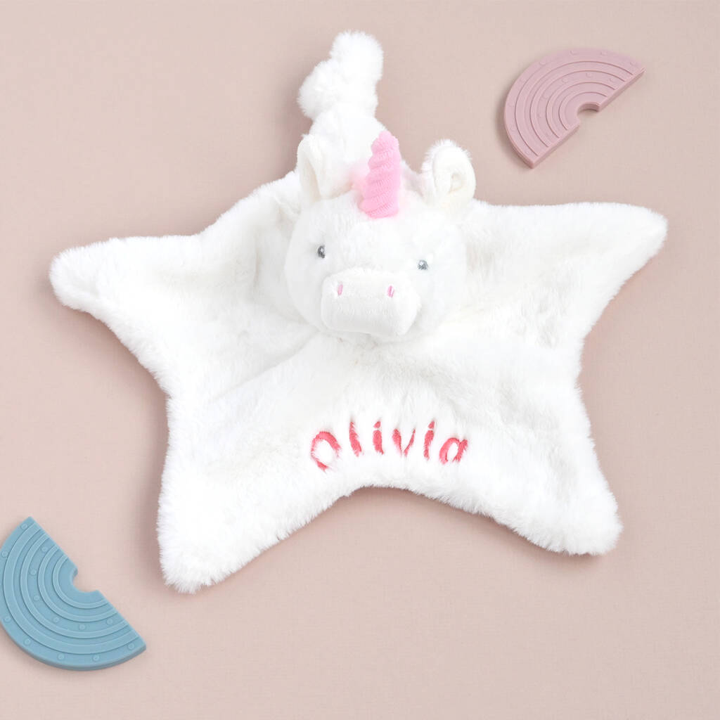 Personalised Unicorn Baby Comforter