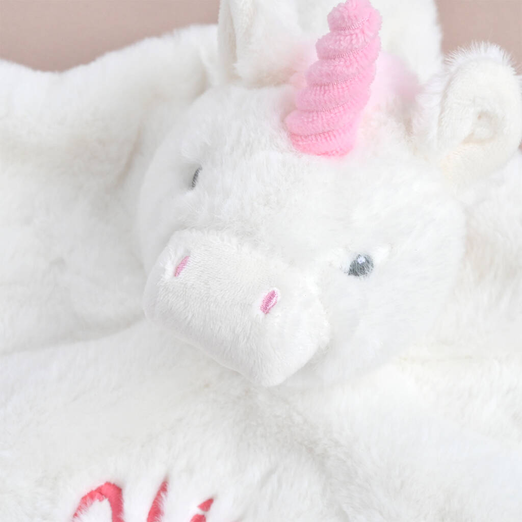 Personalised Unicorn Baby Comforter