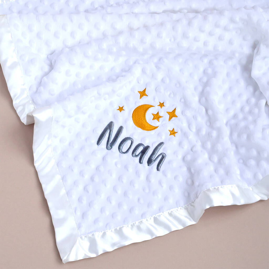 Personalised White Bauble Square Blanket