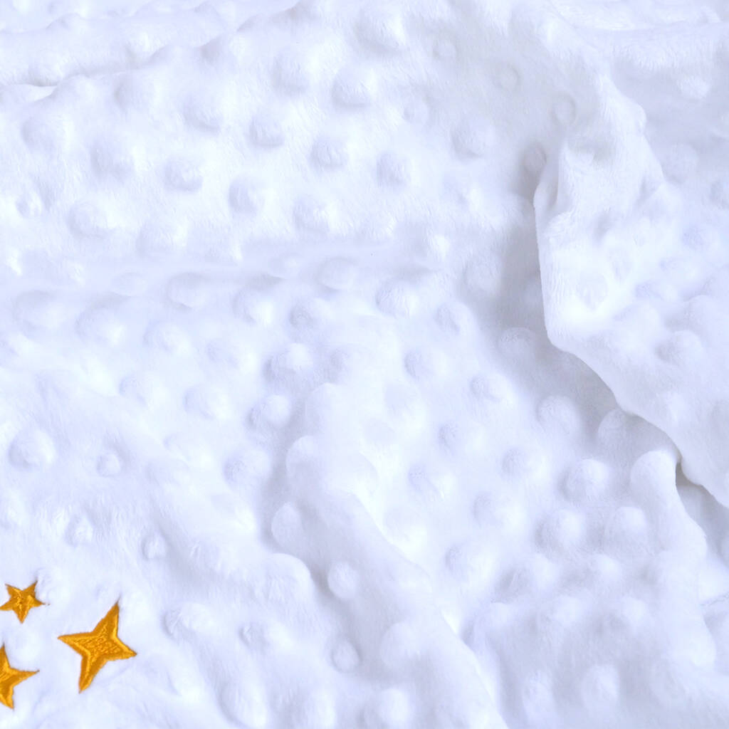Personalised White Bauble Square Blanket