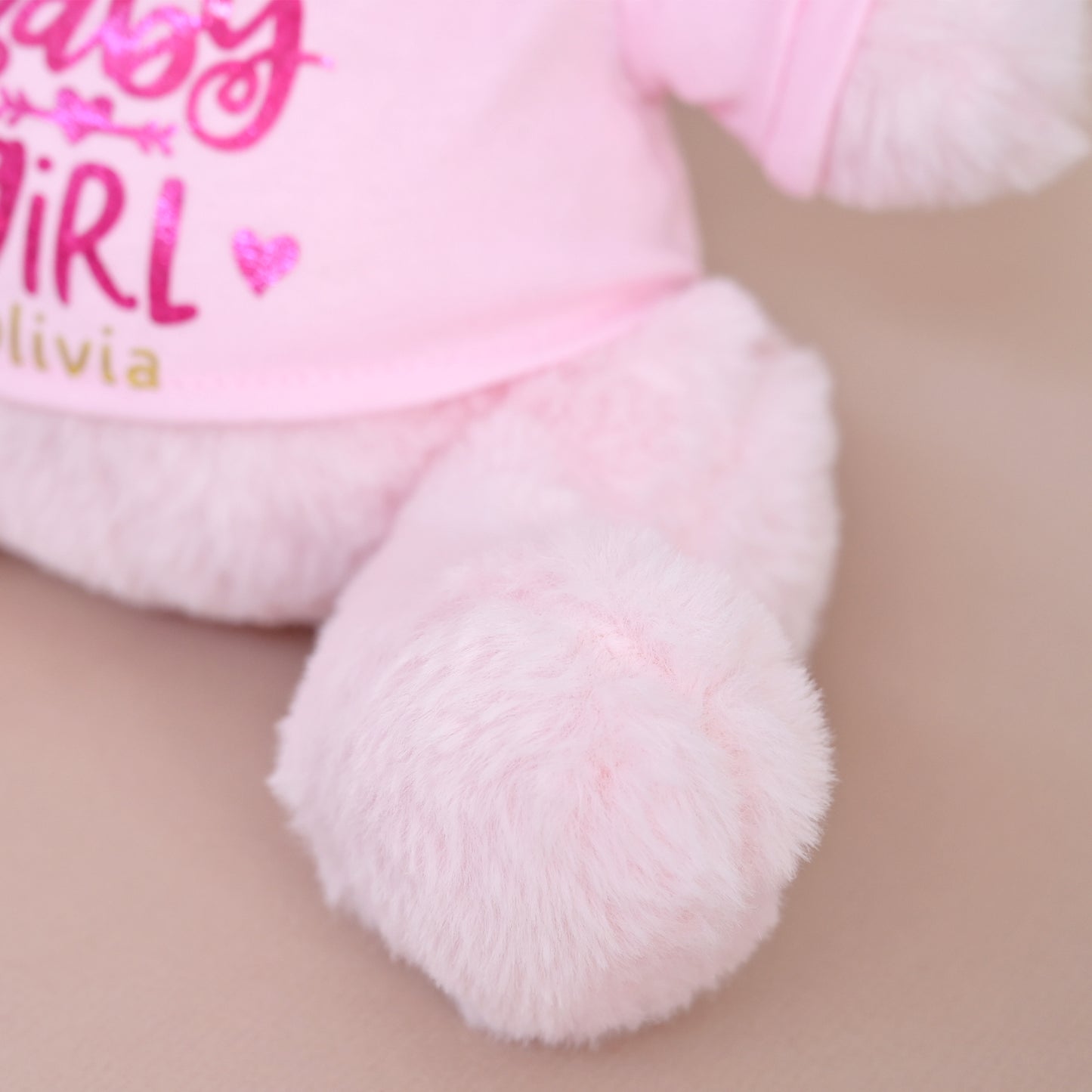 Personalised "Baby Girl" Teddy Bear Soft Toy