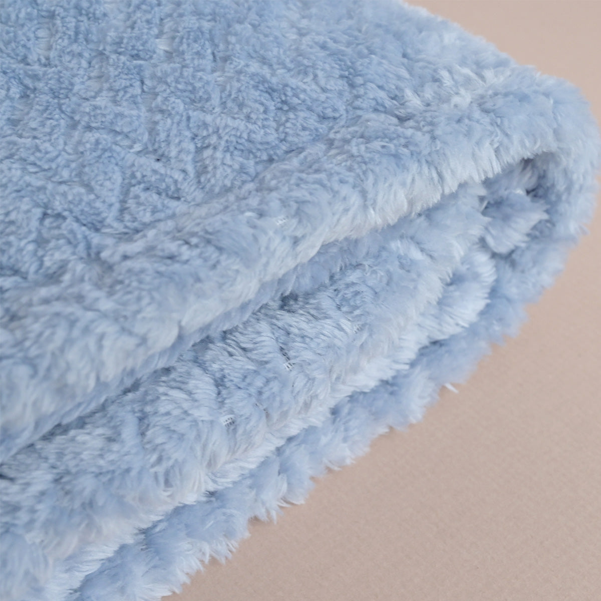 Personalised Blue Fleece Baby Blanket