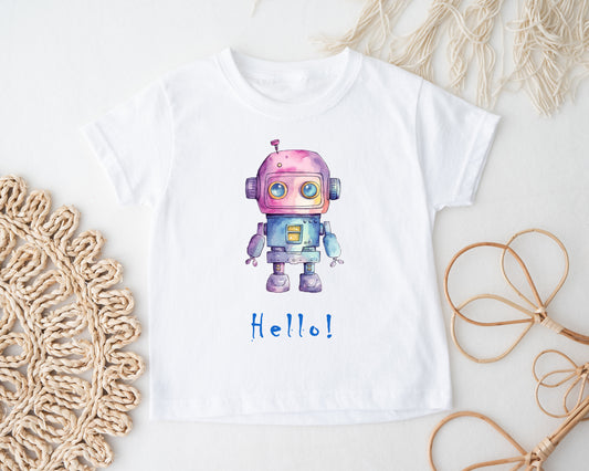 Kids Robot Design T-Shirt