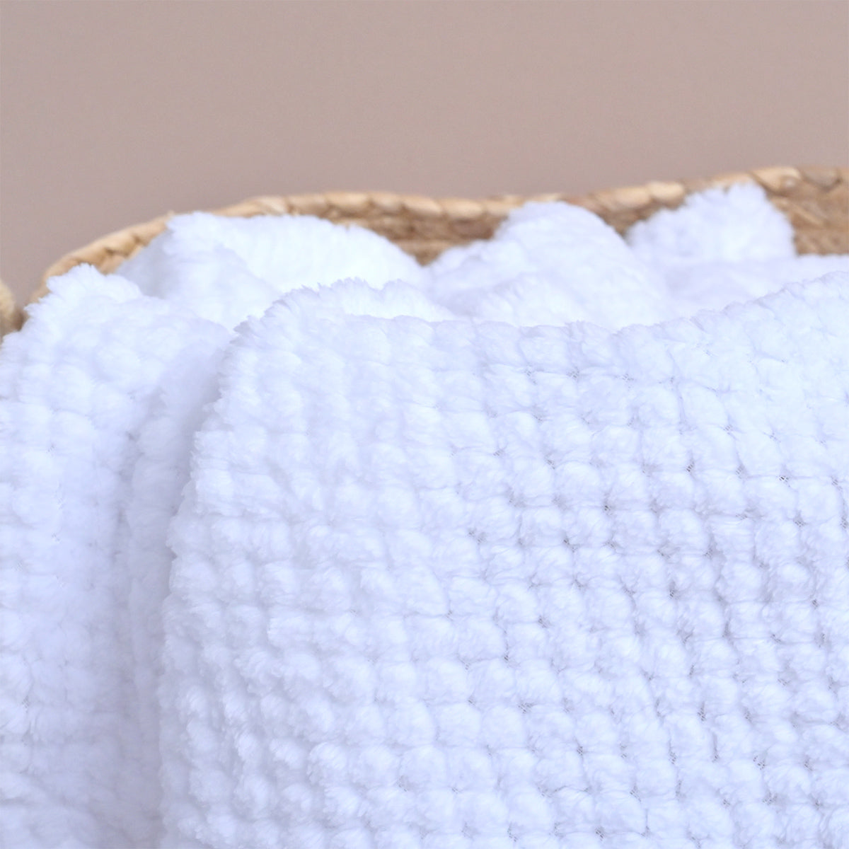 personalised fleece honeycomb baby blanket