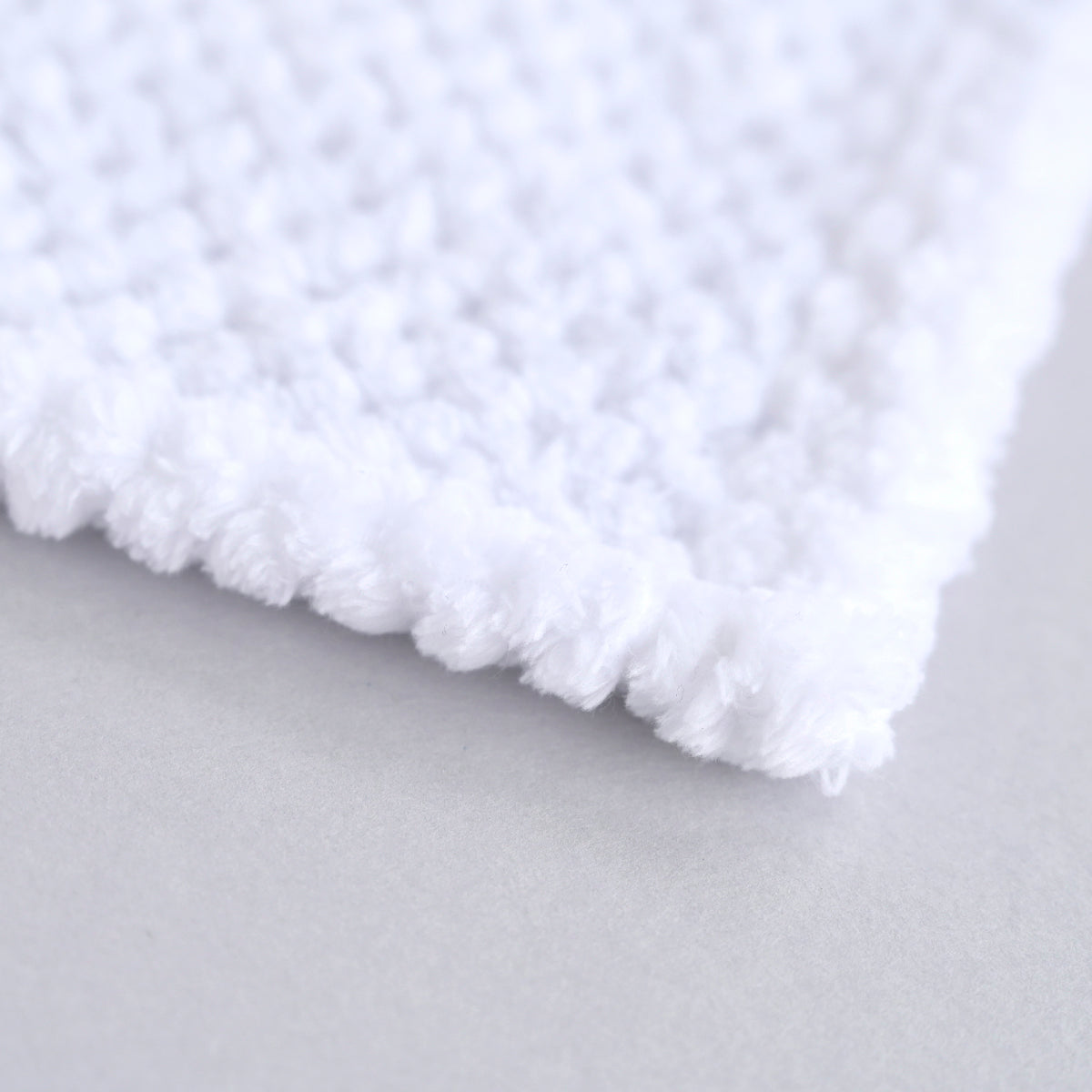 white honeycomb baby blanket