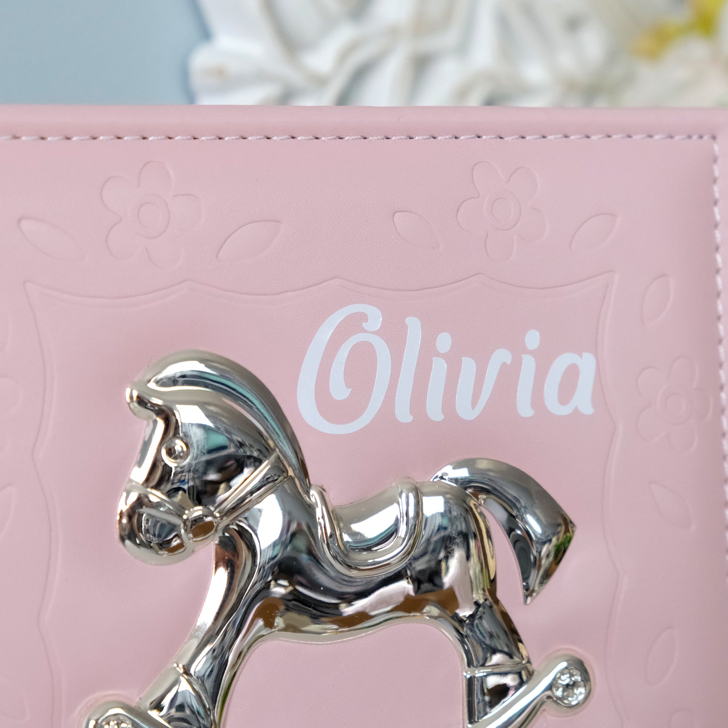 Personalised Pink Rocking Horse Photo Album