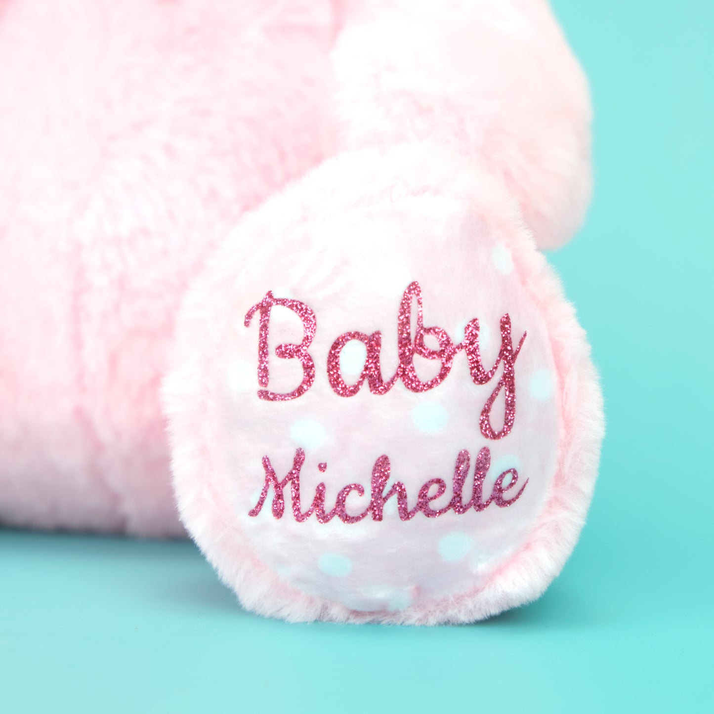 Personalised "1st Birthday" Teddy Bear Soft Toy, Pink