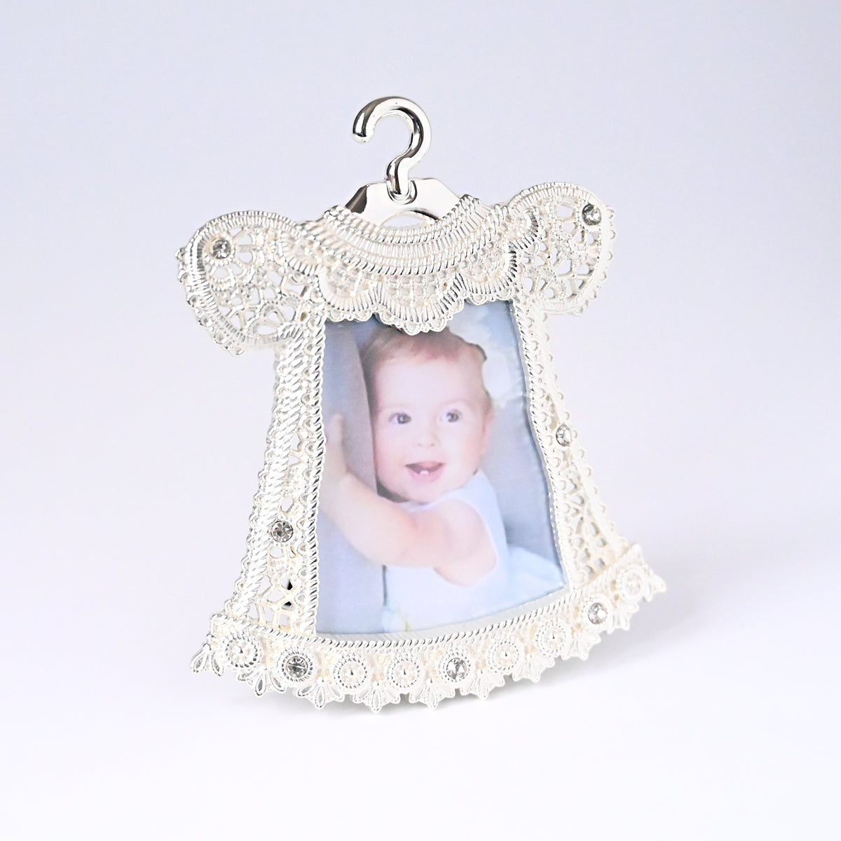 Personalised Lace Baby Dress Photo Frame