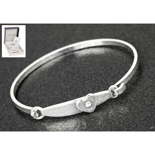 Personalised Heart Baby Bangle