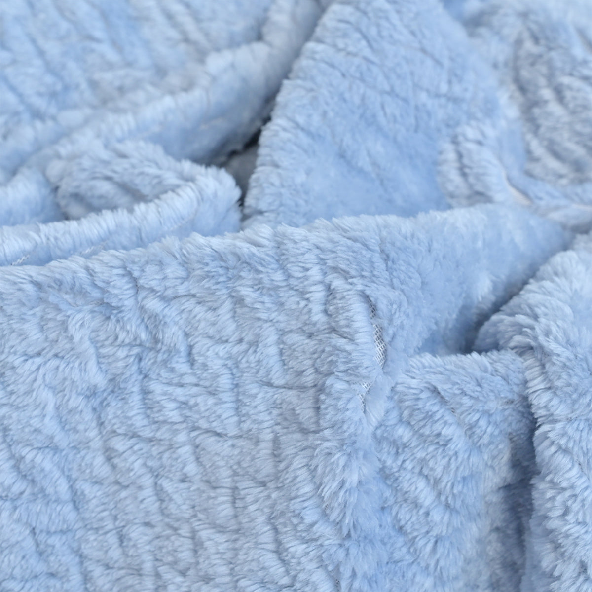 Personalised Blue Fleece Baby Blanket