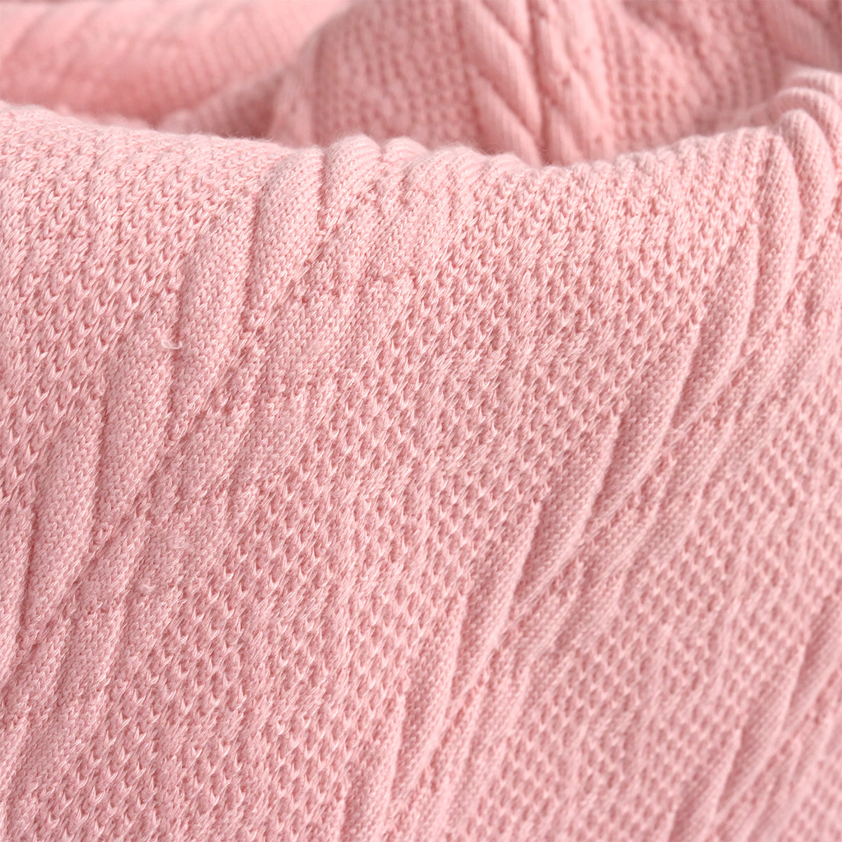 dusty pink double-sided blanket