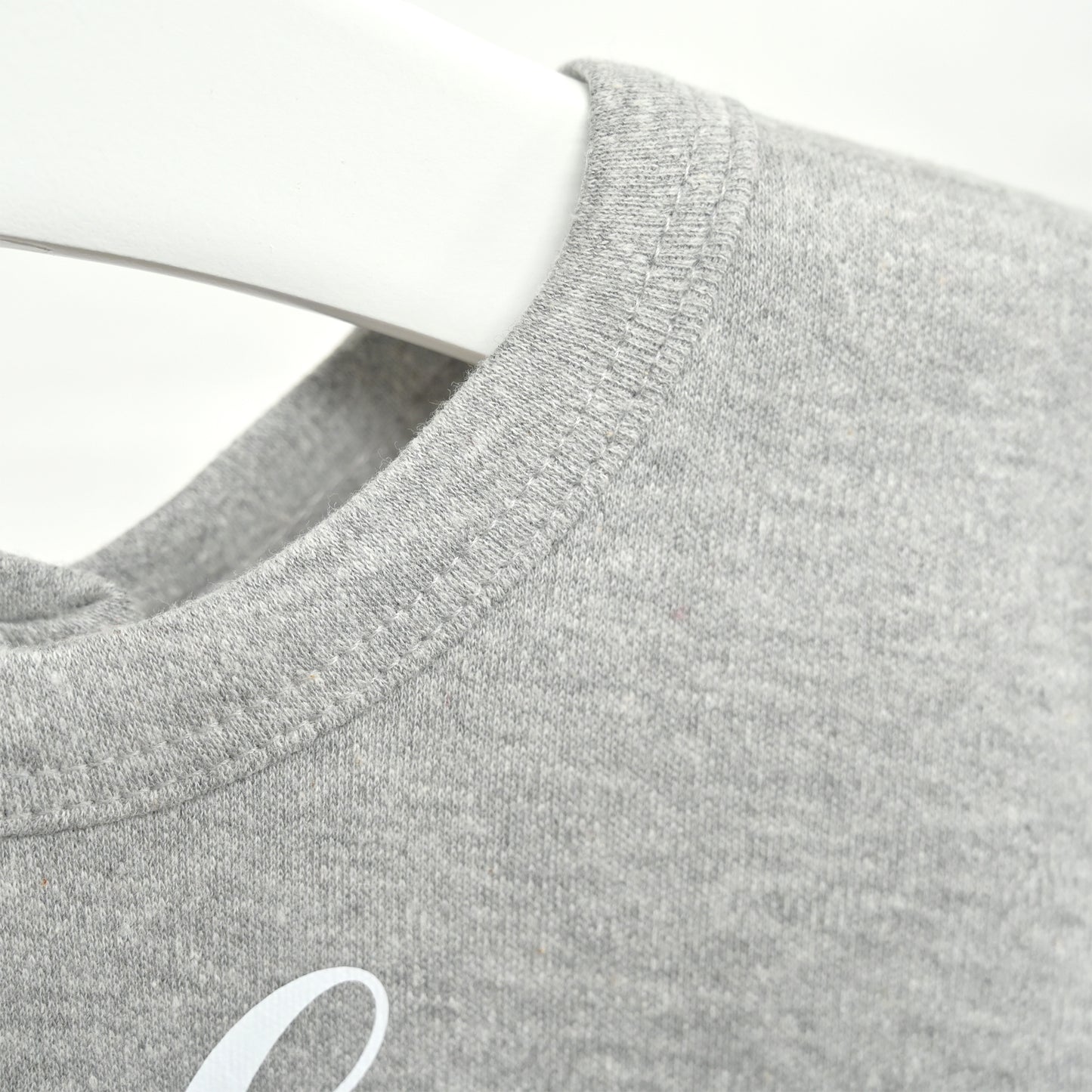 Personalised "Baby" Footprints Grey Bib