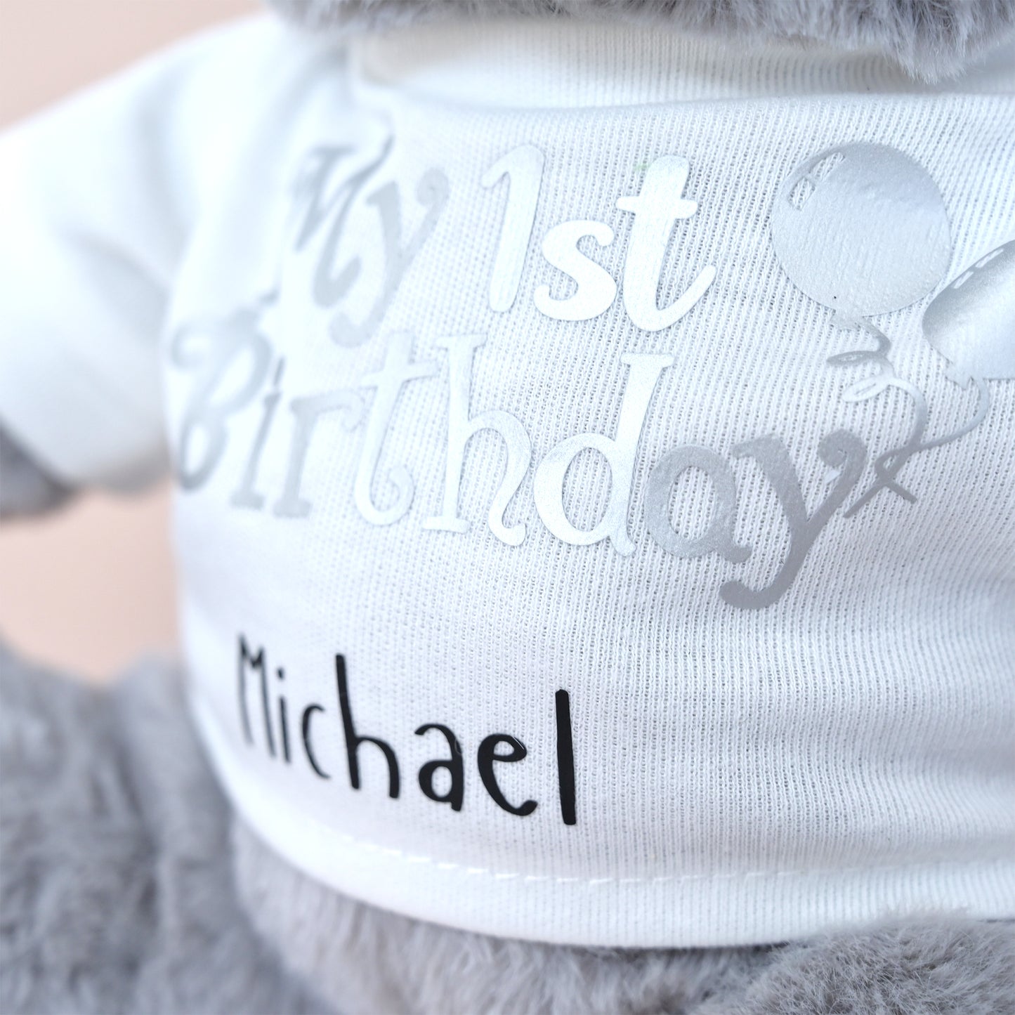 Personalised "My 1st Birthday" Teddy Bear Soft Toy