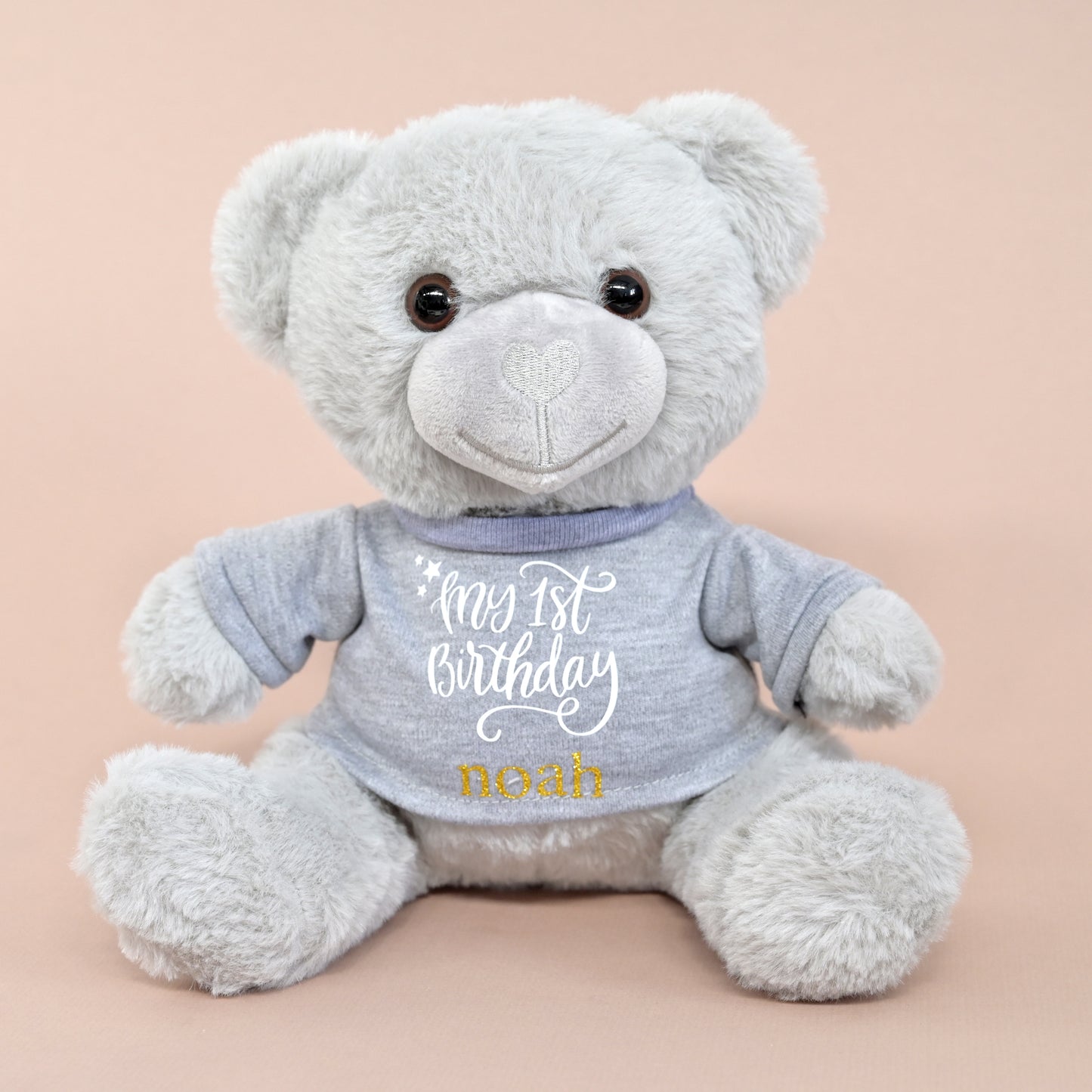 Personalised "My 1st Birthday" Teddy Bear Soft Toy, Large