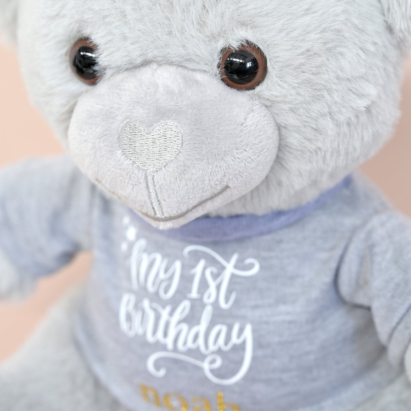 Personalised "My 1st Birthday" Teddy Bear Soft Toy, Large