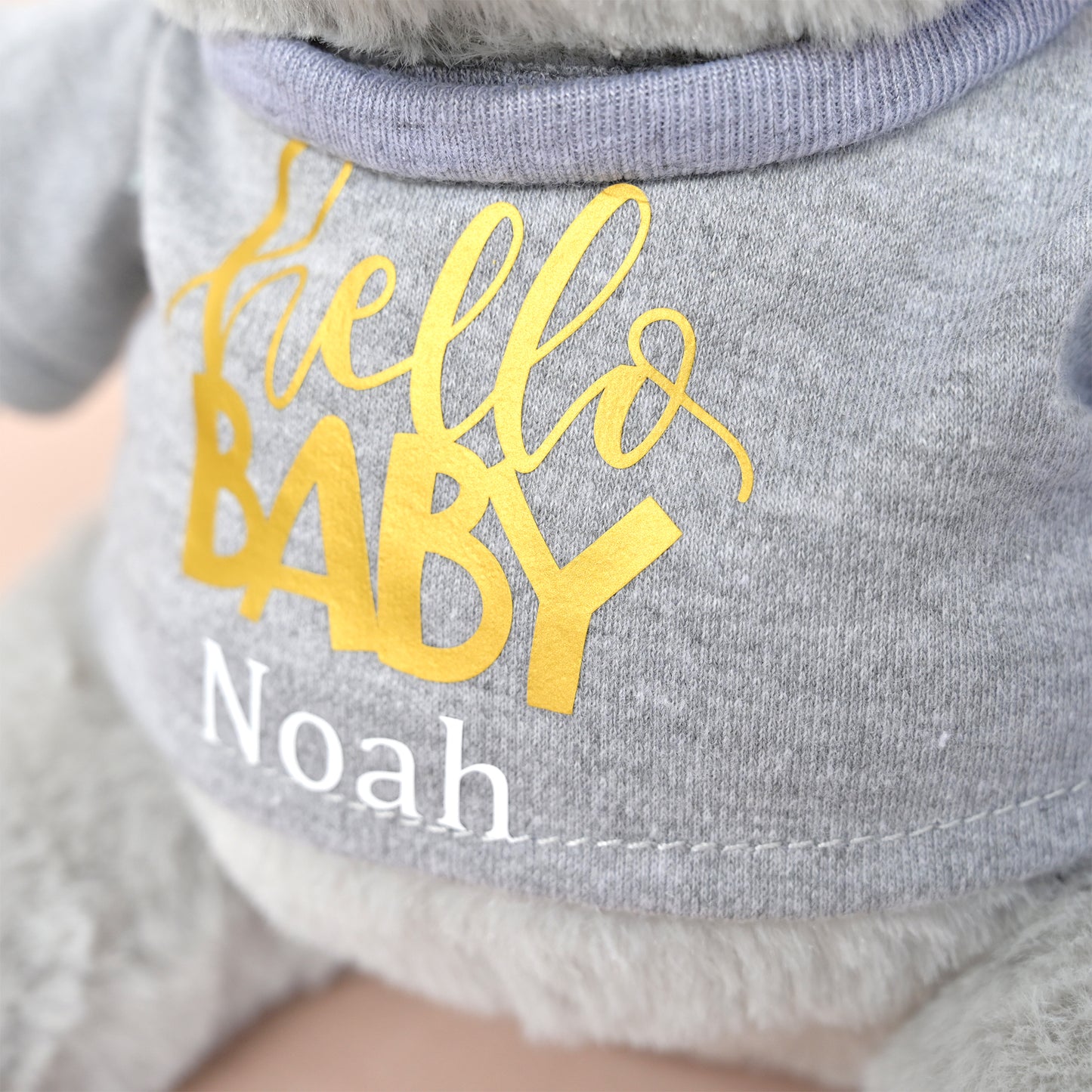 Personalised "Hello Baby" Teddy Bear Soft Toy