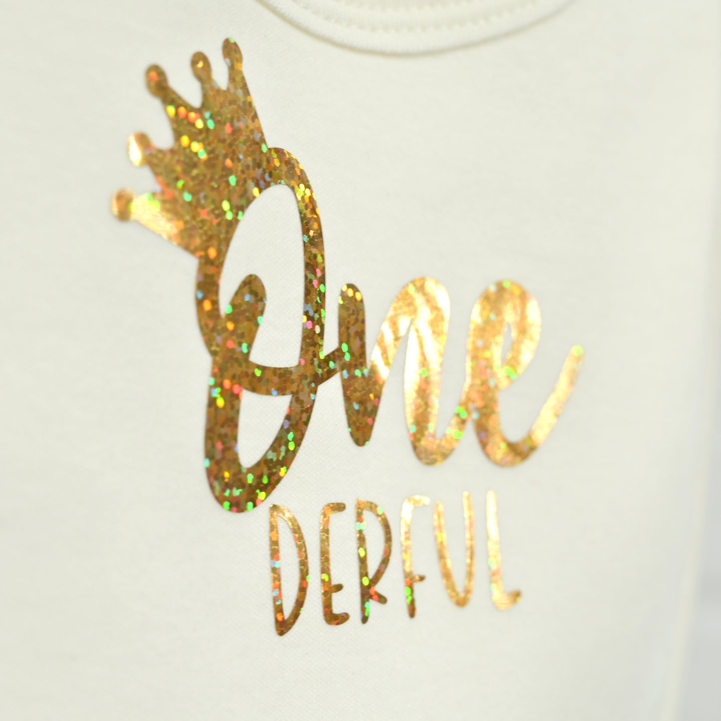 Ivory One-derful Personalised 1st Birthday Bib