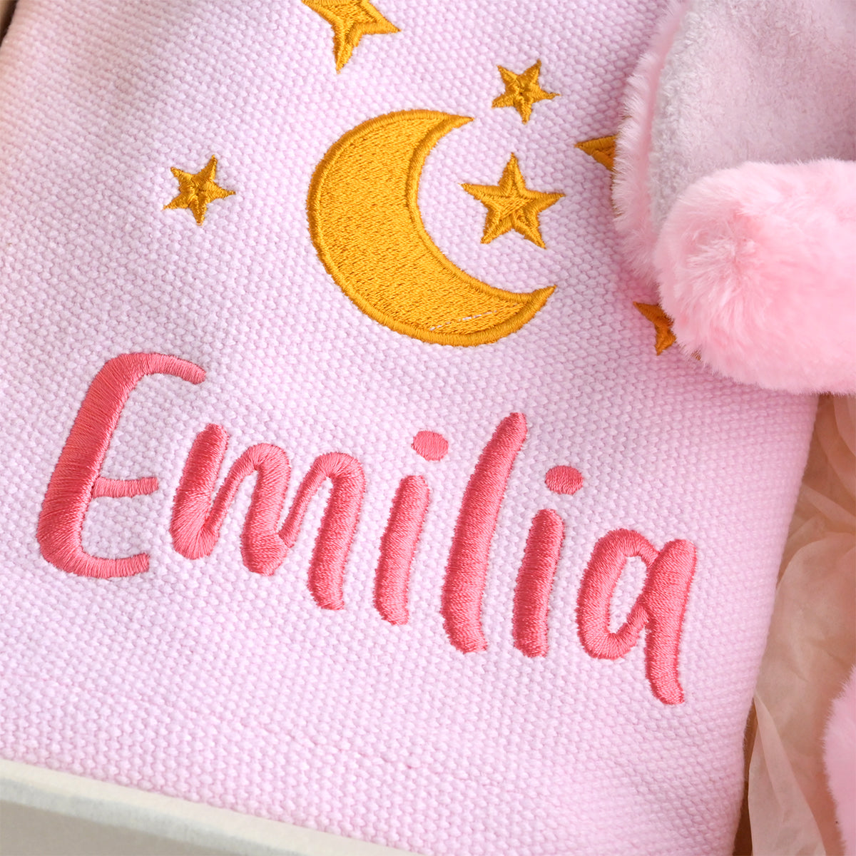 embroidered cellular baby blanket