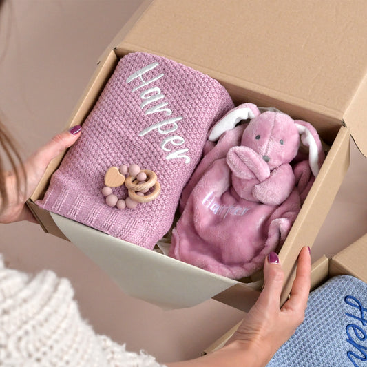 Personalised Gifts Set For Newborn Baby Girl