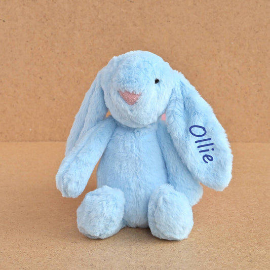 Personalised Blue Bunny Soft Toy