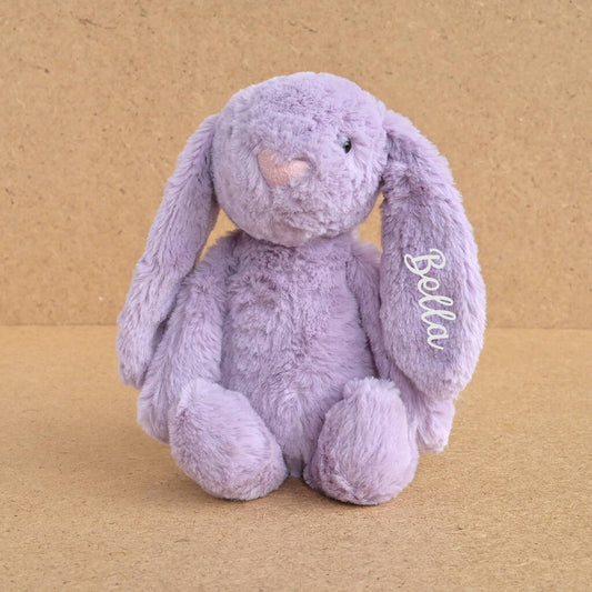 Personalised Purple Bunny Soft Toy