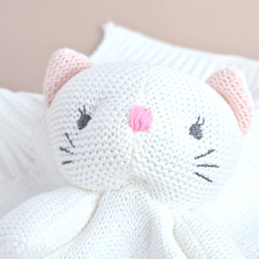 Personalised Kitten Comforter Baby Gift Set