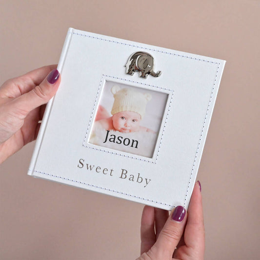 Personalised Baby Photo Frame With Elephant