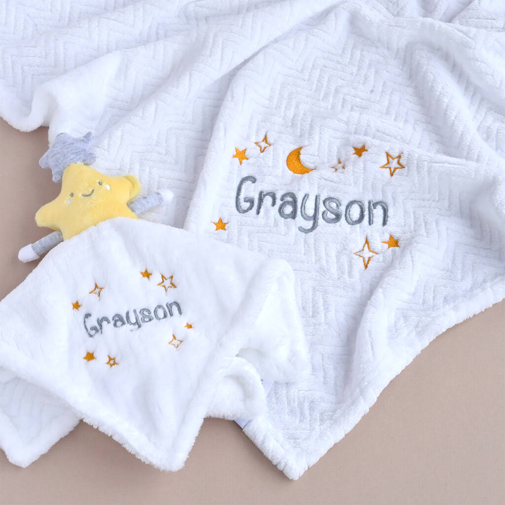 Personalised Star Newborn Baby Gift Set