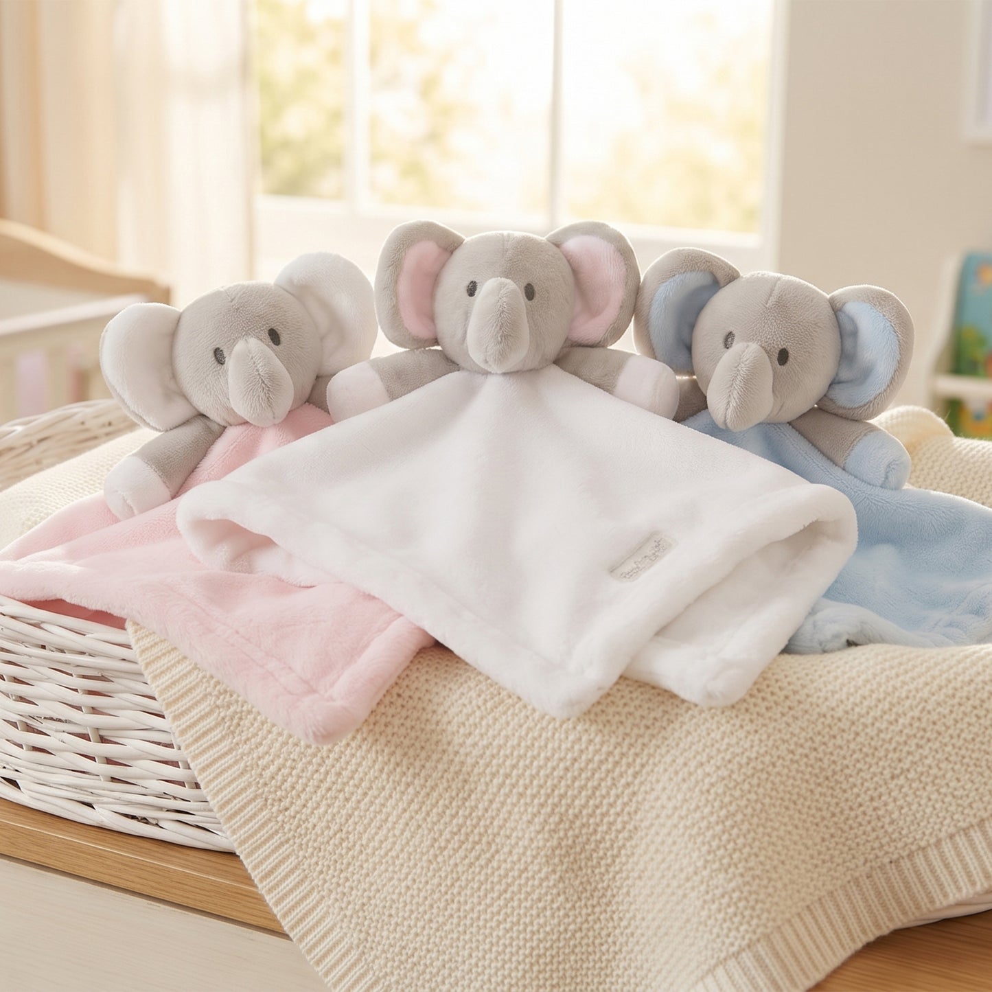 Personalised White Elephant Comforter