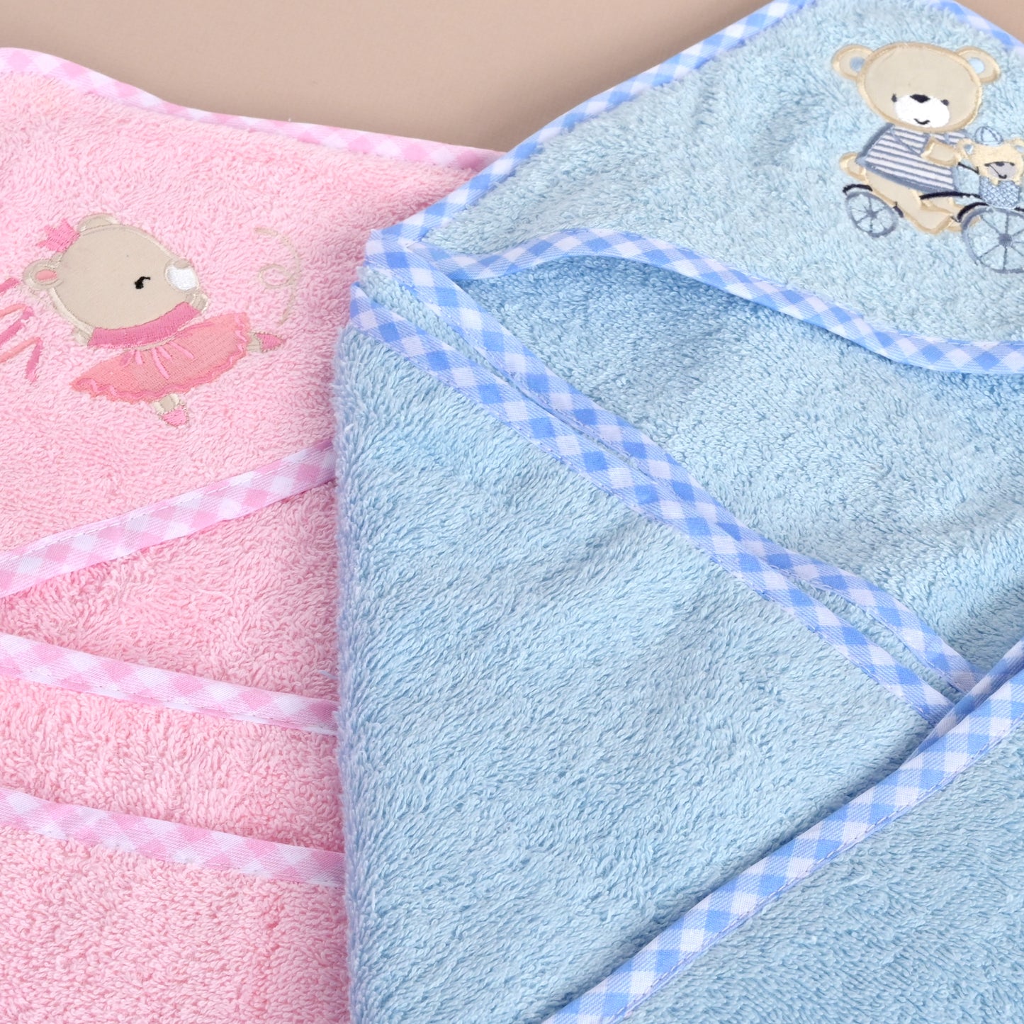 Personalised Teddy Bear Hooded Baby Towel